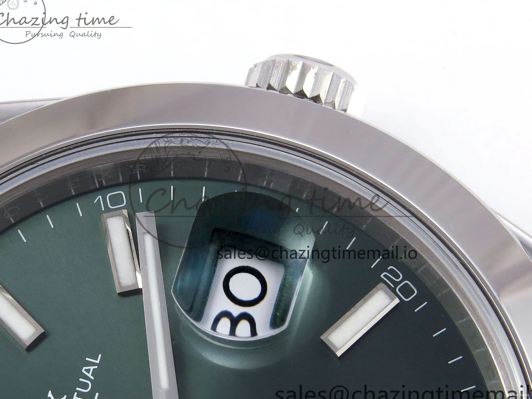 0501 DateJust 41 126330 904L SS VSF 1:1 Best Edition Green Dial on Jubilee Bracelet VS FreshLook 1282